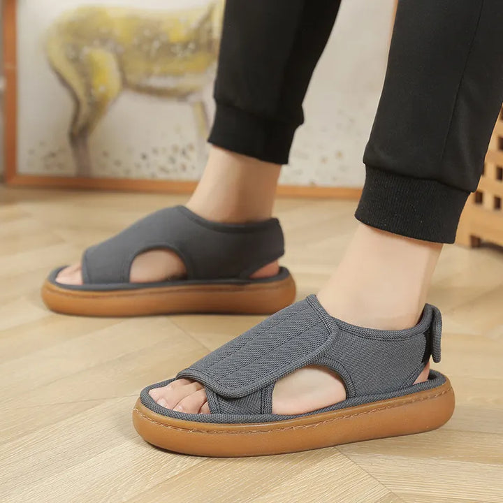 Karena – Verstellbare Rutschfeste Sandalen Mit Klettverschluss