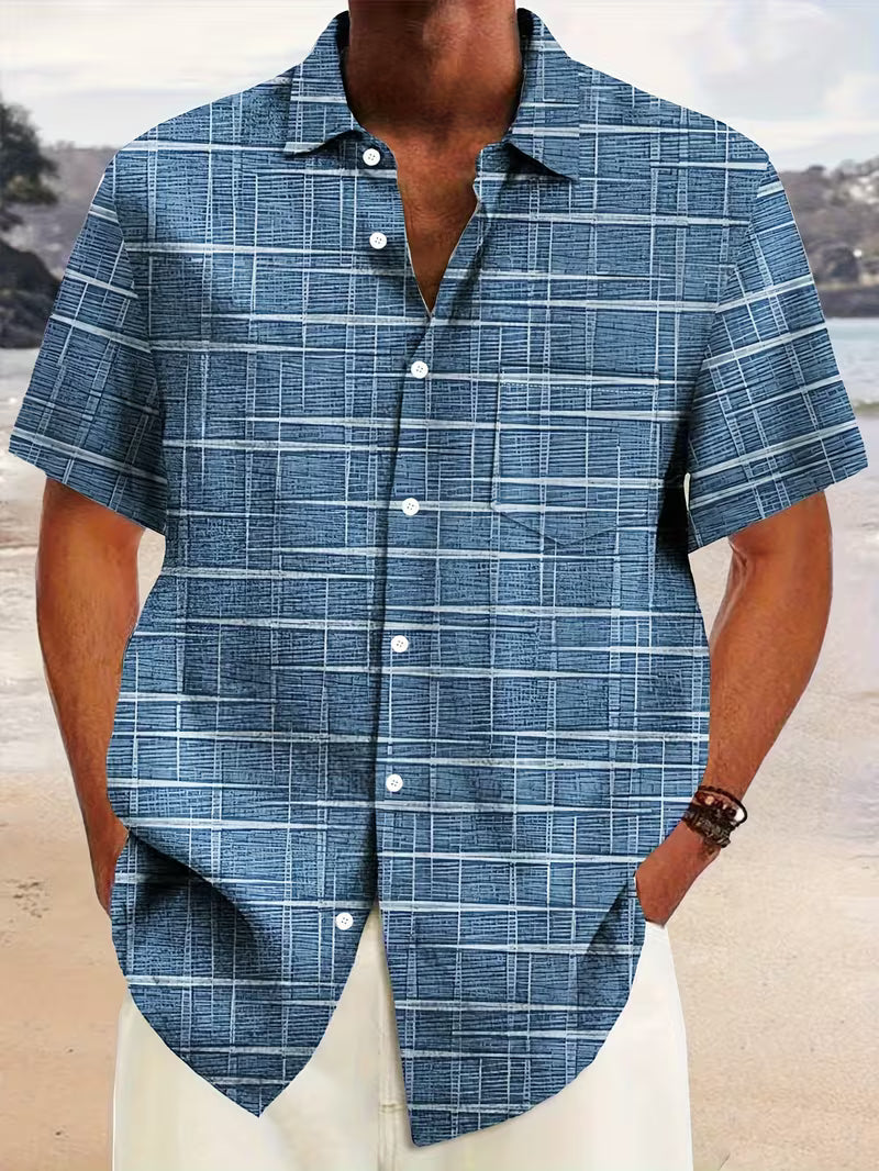 Jerrick - Hemd Mit Geometrischem Vintage-Print