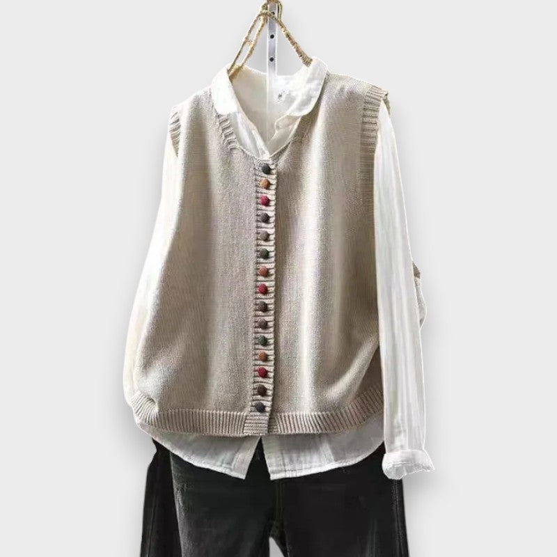 Tonjia – Ärmellose Strickweste