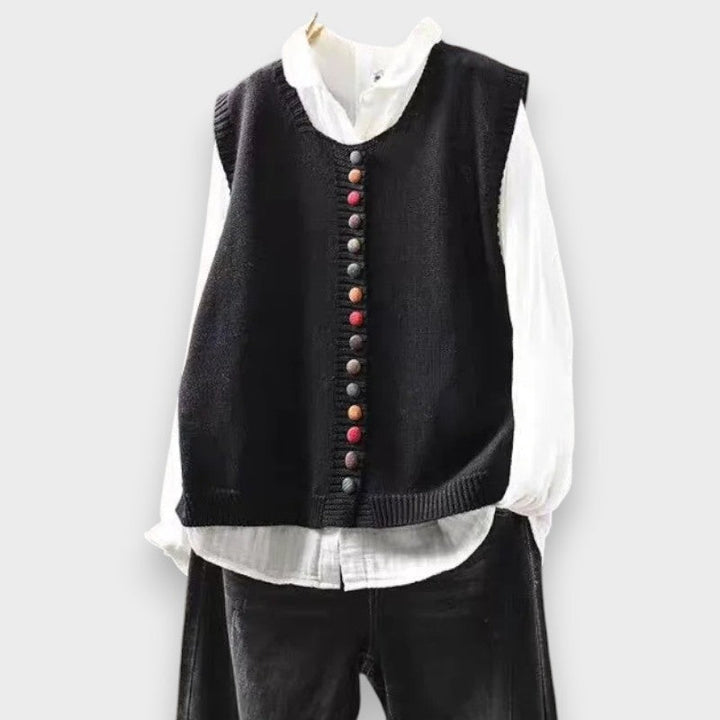 Tonjia – Ärmellose Strickweste
