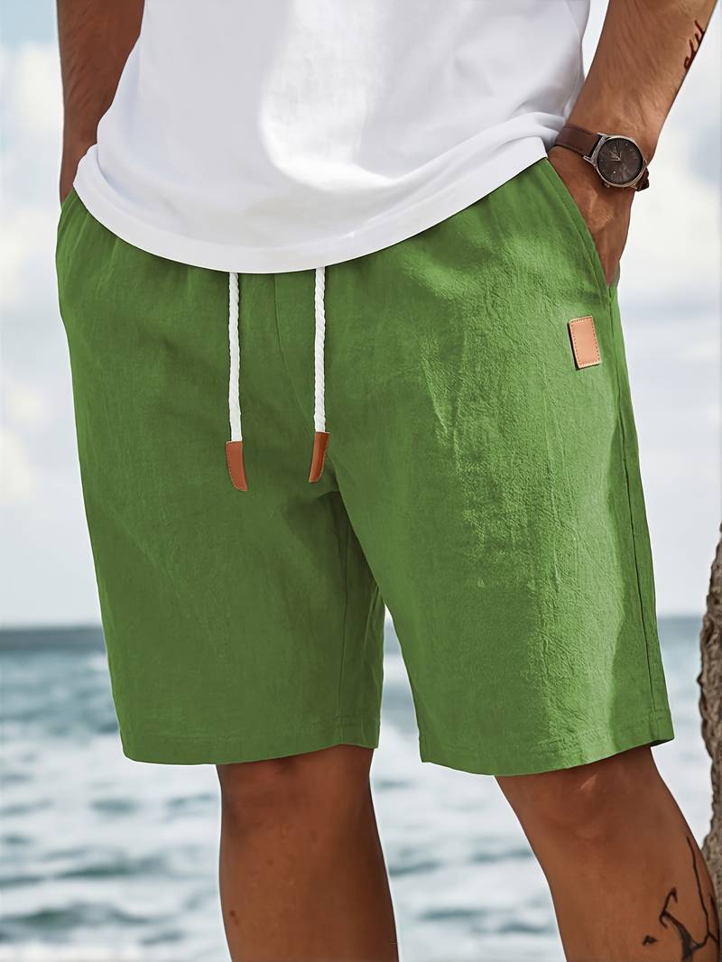 Jonatas - Sommerliche Leinen Hose Mit Kordelzug Und Tasche