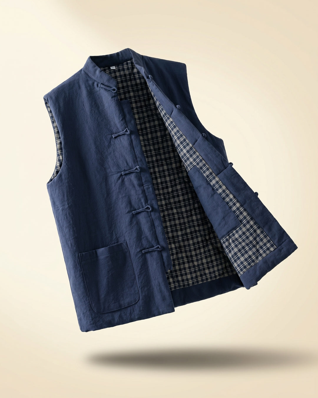 Fredrick - Weste im Vintage-Stil Mit Aufgesetzten Taschen