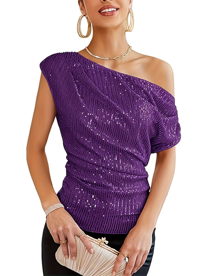 Jhasel - Elegantes Ein-Schulter Top