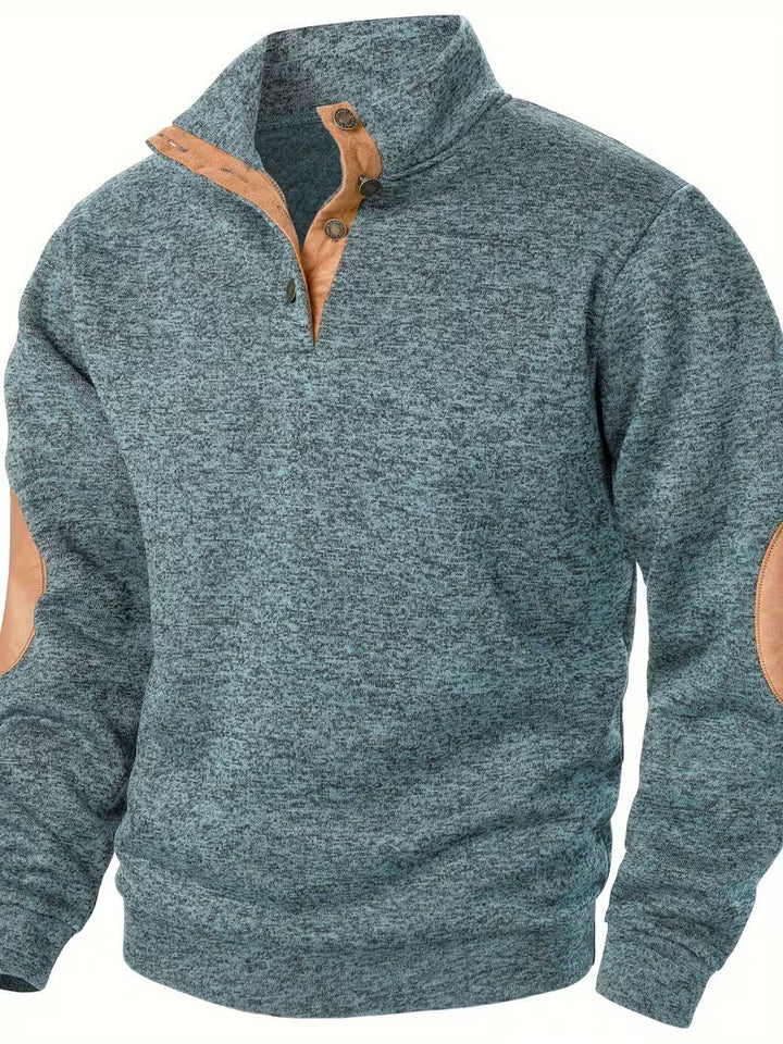 Kashyap – Sweatshirt mit Stehkragen Und Langen Ärmeln