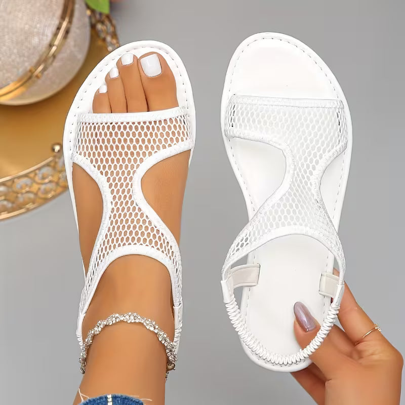 Alysin – Flache Sandalen Aus Atmungsaktivem Mesh