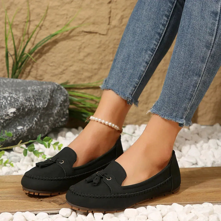 Patamon - Bequeme Slipper Mit Zarten Vintage Schleifen