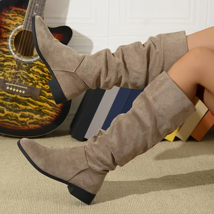 Joliza – Lässige, Wadenhohe Stiefel MIT Niedrigem Absatz