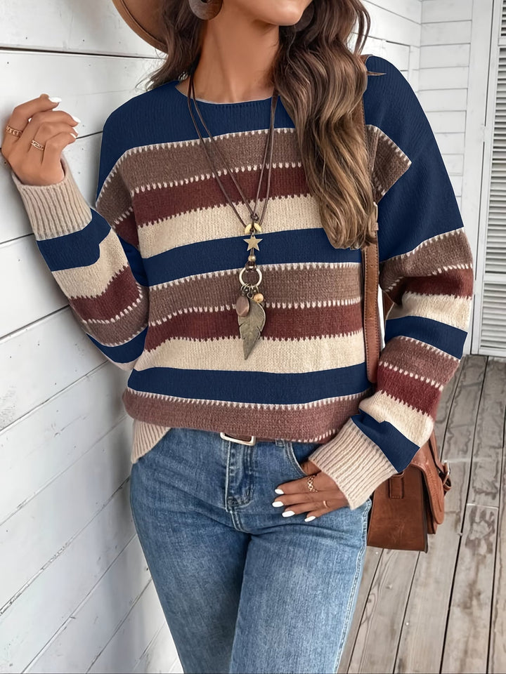 Fadina – Langärmeliger Strickpullover