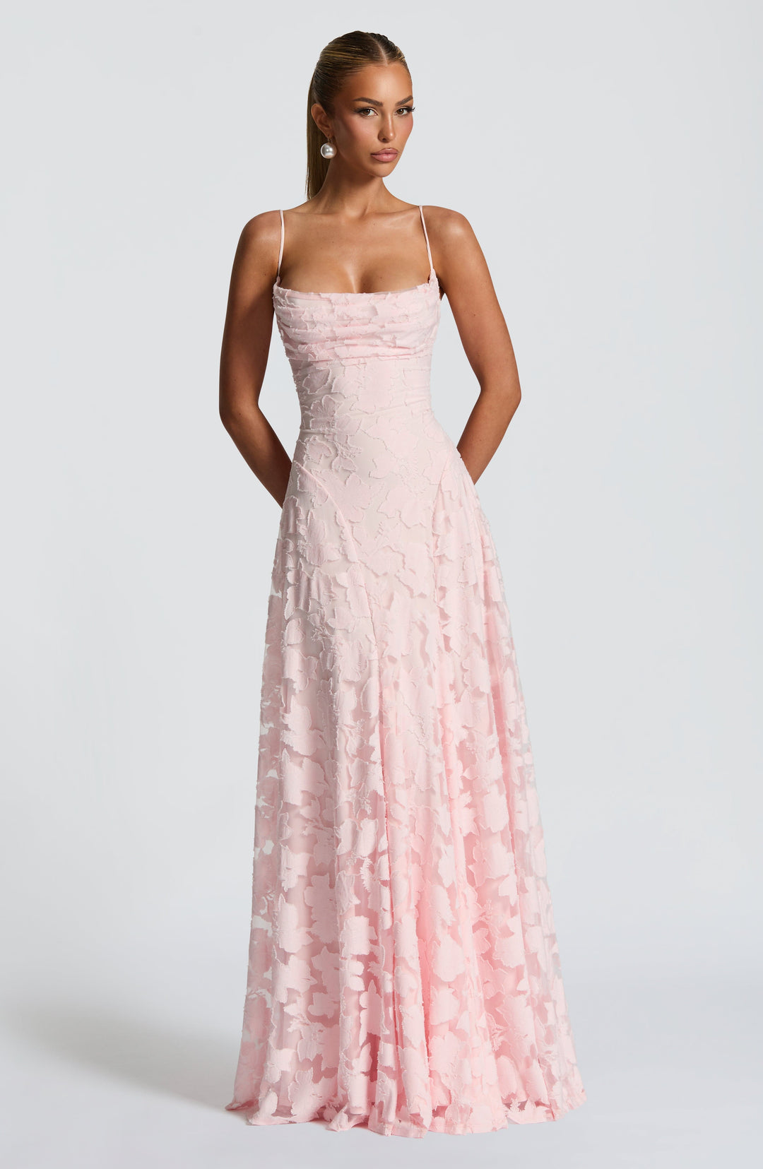 Alona – Elegantes Spitzen Korsett Maxi Kleid