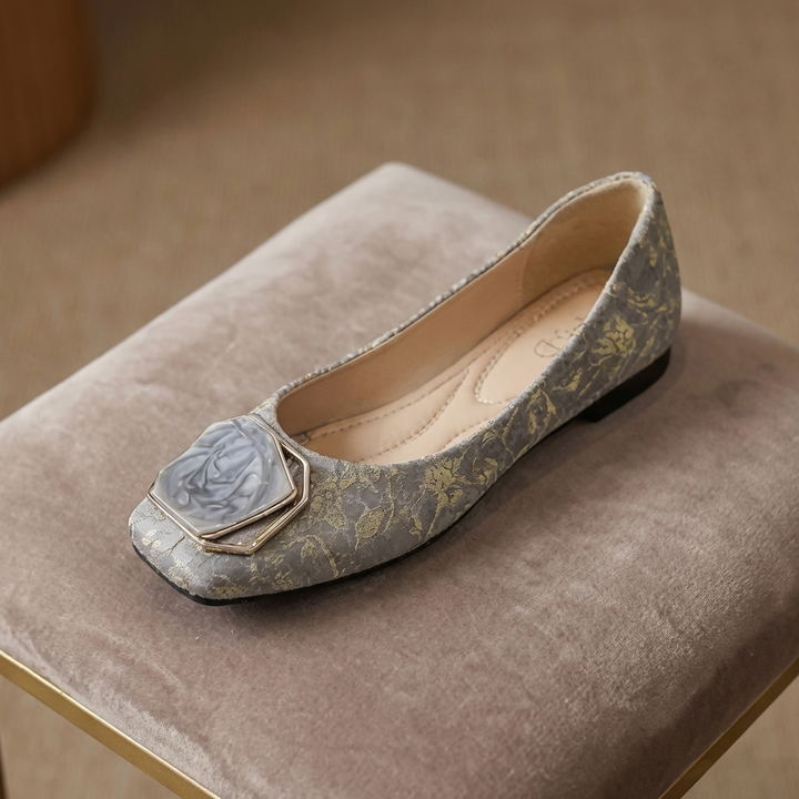 Roslin - Flache Schuhe Mit Strukturierter Schnalle