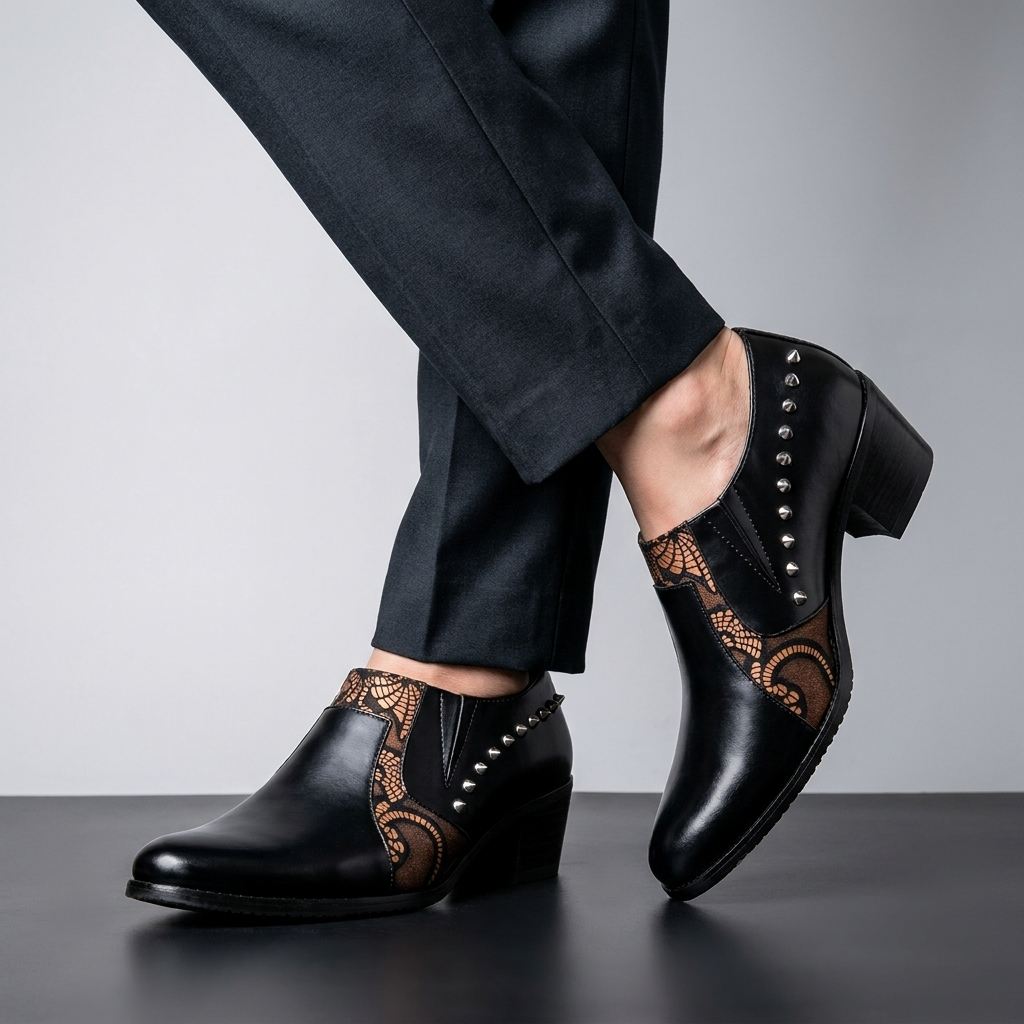 Vanderson - Stöckel Schuhe Mit Spitzer Zehenpartie Und Nieten