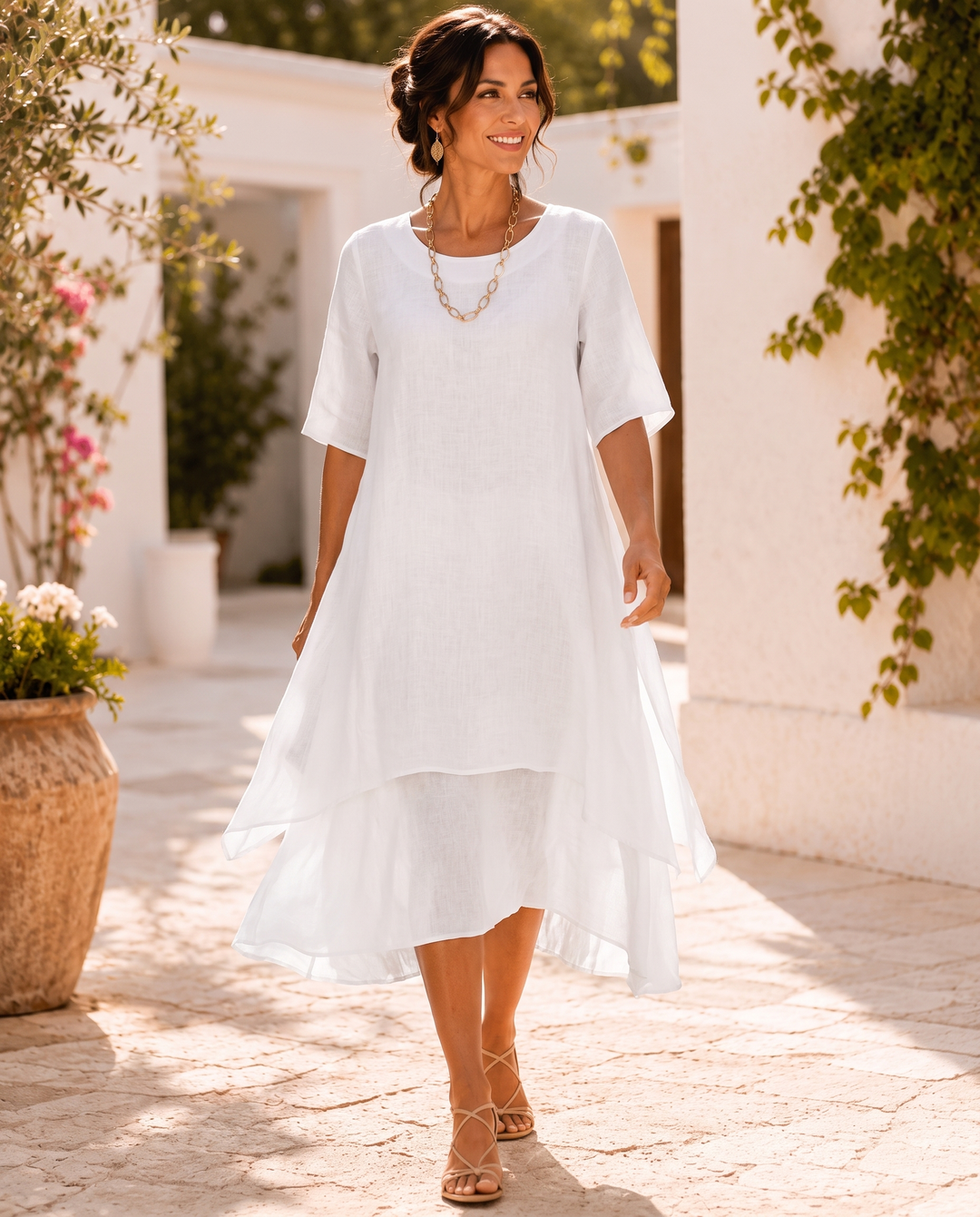 Isilde - Elegantes Und Bequemes Maxi Kleid