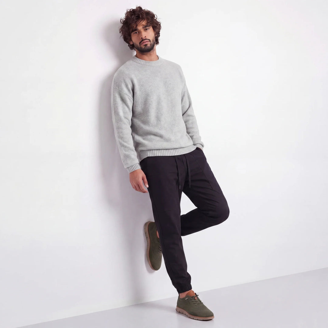 Muhittin – Sneaker mit Strickobermaterial Und Schnürverschluss