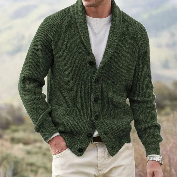 Yanis – Langärmelige Strickjacke Mit Knöpfen
