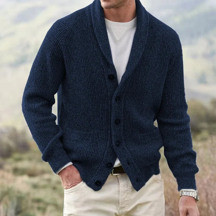 Yanis – Langärmelige Strickjacke Mit Knöpfen