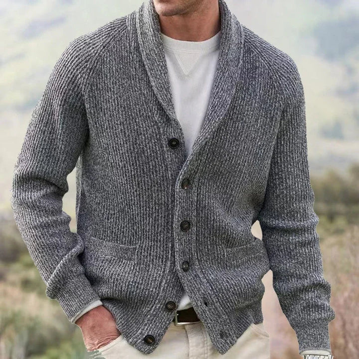 Yanis – Langärmelige Strickjacke Mit Knöpfen