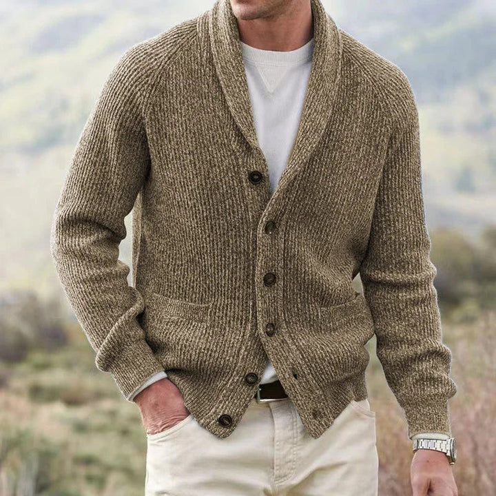 Yanis – Langärmelige Strickjacke Mit Knöpfen