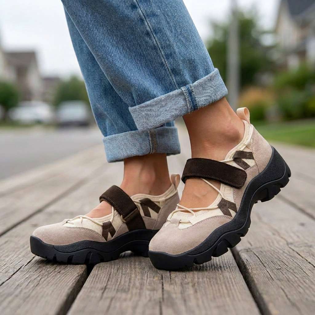 Vinilia – Klobige Turnschuh Mit Verstellbarem Riemen