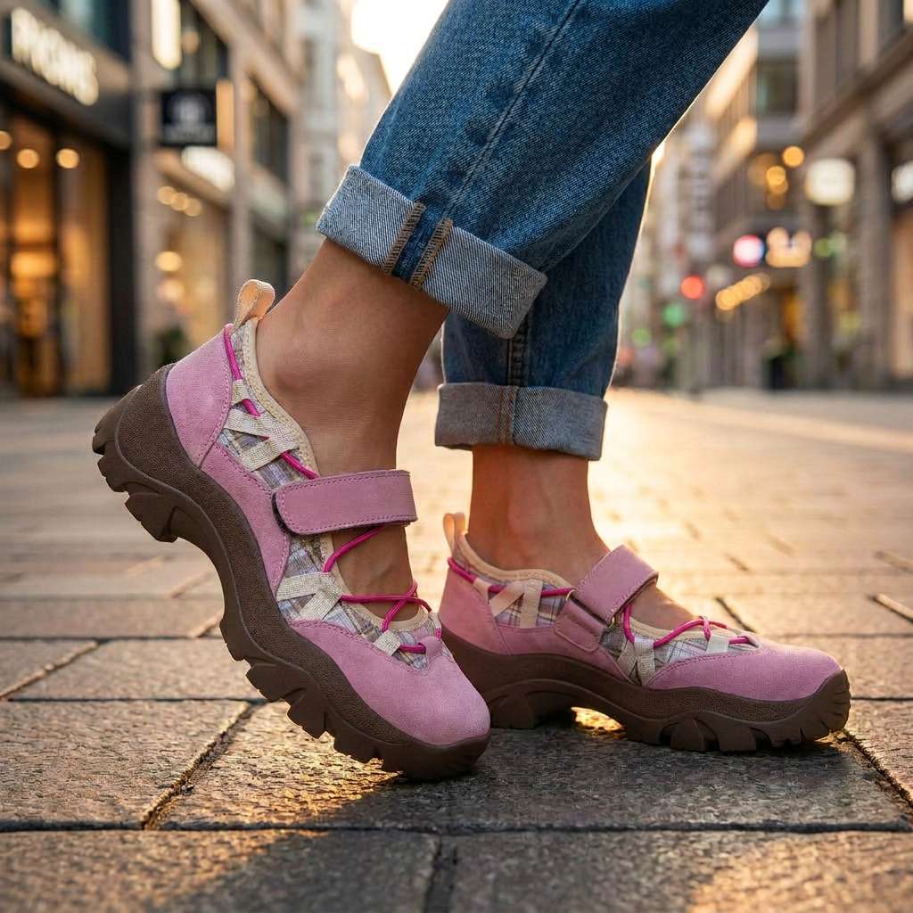 Vinilia – Klobige Turnschuh Mit Verstellbarem Riemen
