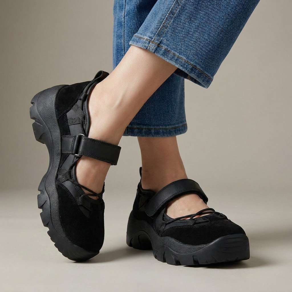 Vinilia – Klobige Turnschuh Mit Verstellbarem Riemen