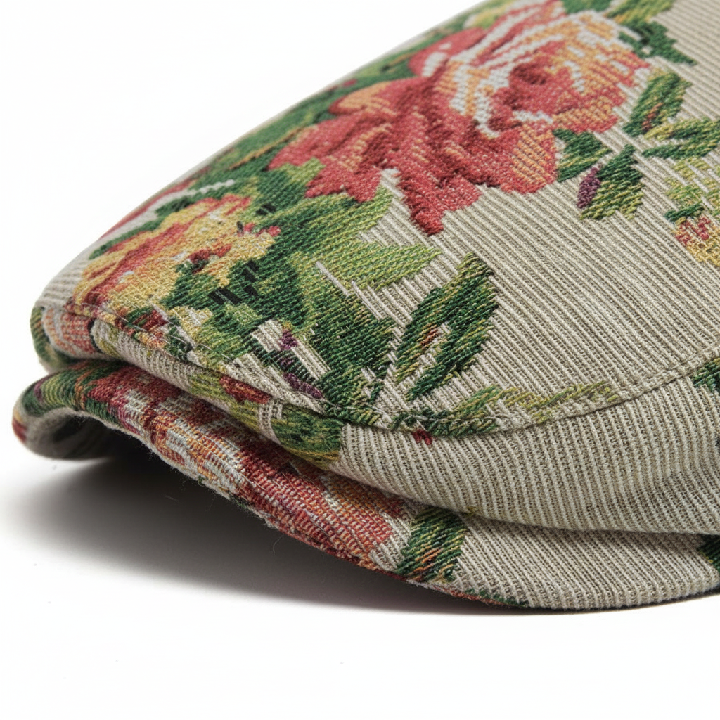 Sekou - Flache Mütze Mit Blumenmuster