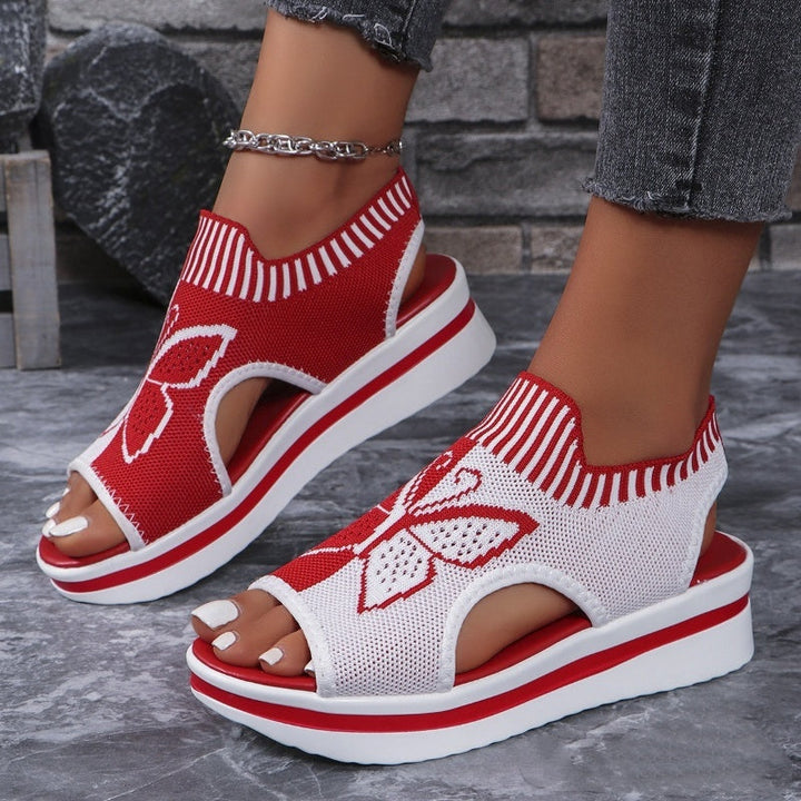 Lidijia – Flache Sandalen Mit Offener Zehenpartie