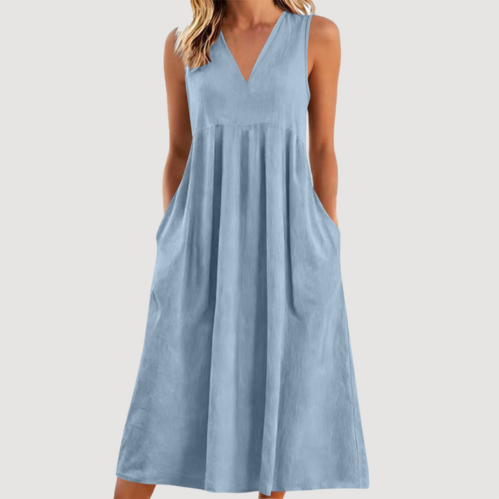 Milanie – Ärmelloses Midikleid