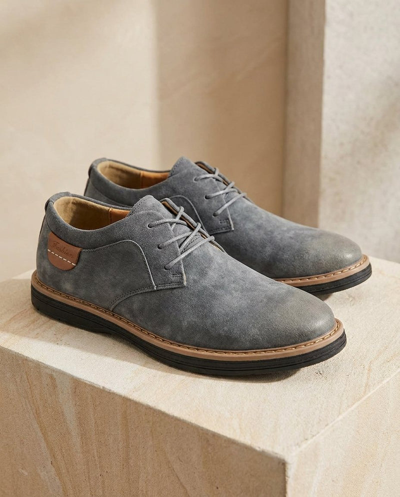 Erling – Schnürschuhe Aus Wildleder Mit Kontrastnähten