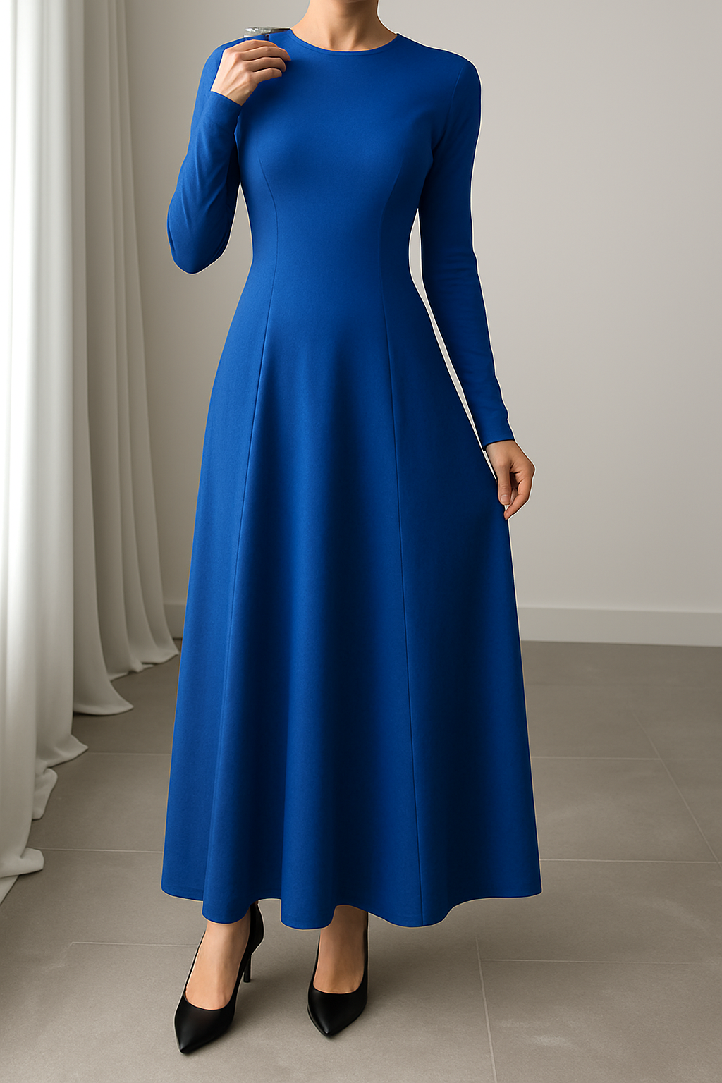 Fridah - Elegantes Langes Kleid