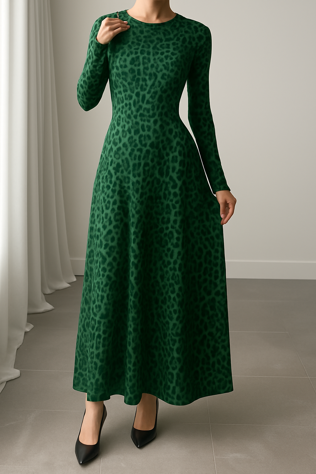 Fridah - Elegantes Langes Kleid